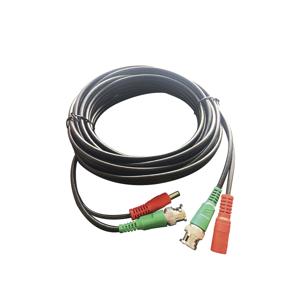 Epcom  Cable coaxial ( BNC RG59 ) + Alimentación / SIAMÉS / 5 Metros / 100 % COBRE / Para Cámaras 4K  / Uso interior y exterior