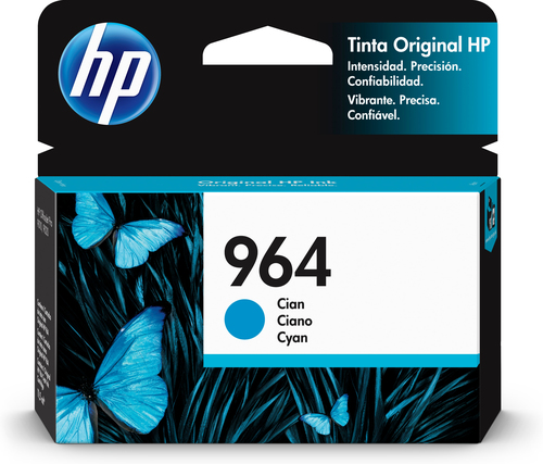 HP Cartucho original de tinta 964 cian