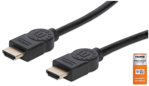 Manhattan 354837 cable HDMI 1 m HDMI Tipo A (Estándar) Negro