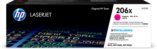 HP Cartucho de tóner original LaserJet 206X de alto rendimiento, magenta