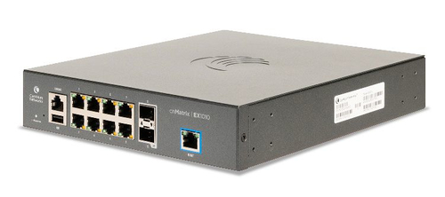 Cambium Networks  Switch cnMatrix EX1010  de 8 puertos Gigabit Ethernet y 2 SFP, Capa 2,  gestión en la nube