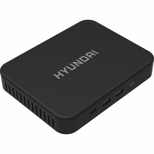 Hyundai Mini PC Desktop Computer Intel® Celeron® 4 GB DDR4-SDRAM 64 GB SSD PC todo en uno Windows 10 Pro Wi-Fi 5 (802.11ac) Negro