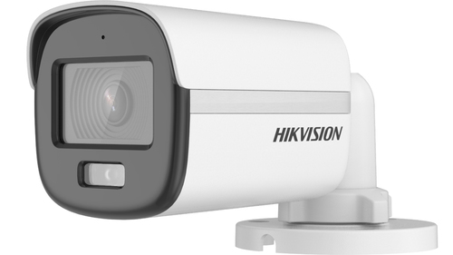 Hikvision  Bala TURBOHD 3K (5 Megapixel) / Lente 2.8 mm / Micrófono Integrado / Imagen a Color 24/7 (ColorVu) / Luz Blanca 20m / Exterior IP67 / dWDR / 4 Tecnologías