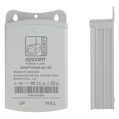 Epcom  Fuente de Poder para Exterior / 12 Vcc / 2 Amp / 1 Salida / Voltaje de Entrada de 100 - 240 VCA