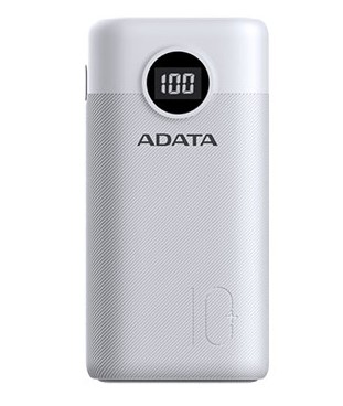 ADATA P10000QCD batería externa Ión de litio 10000 mAh Blanco