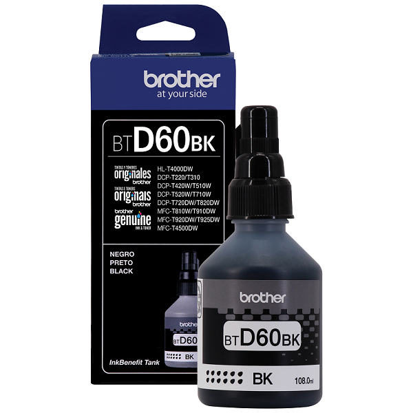 Brother BTD60BK cartucho de tinta Original Extra (Súper) alto rendimiento Negro