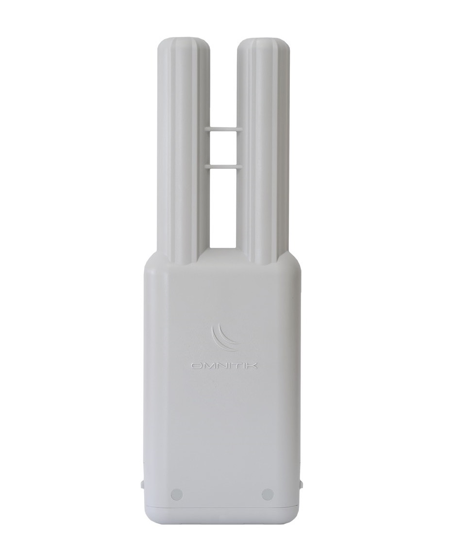 MIKROTIK  (OmniTIK 5 PoE) Punto de Acceso Omnidireccional en 5GHz 802.11 a/n, Antenas integradas de 7.5 dBi , Incluye 5 Puertos Fast Ethernet, 4 Puertos con Salida PoE