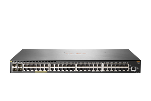 Hewlett Packard Enterprise Aruba 2930F 48G PoE+ 4SFP+ Gestionado L3 Gigabit Ethernet (10/100/1000) Energía sobre Ethernet (PoE) 1U Gris