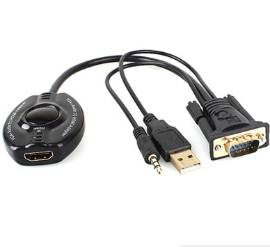 Data Components 150620 adaptador de cable de vídeo Negro