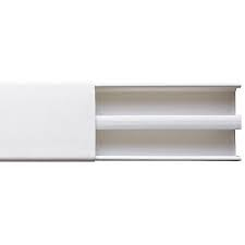 Thorsman  Canaleta blanca dos vías, de PVC auto extinguible,  48 x 16 x tramo 2.5m (6101-01250)