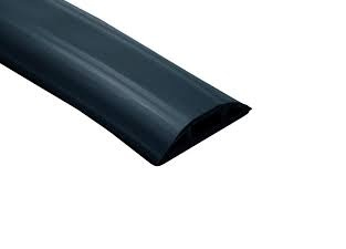 Thorsman  Canaleta flexible negra de PVC auto extinguible, para instalaciones eléctricas en piso ó zóclo  (Rollo de 25mts.) (9300-05040)