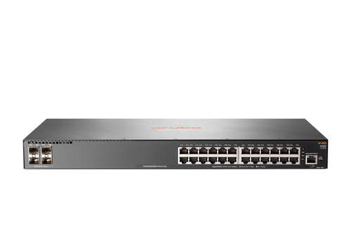 Hewlett Packard Enterprise Aruba 2930F 24G 4SFP+ Gestionado L3 Gigabit Ethernet (10/100/1000) 1U Gris