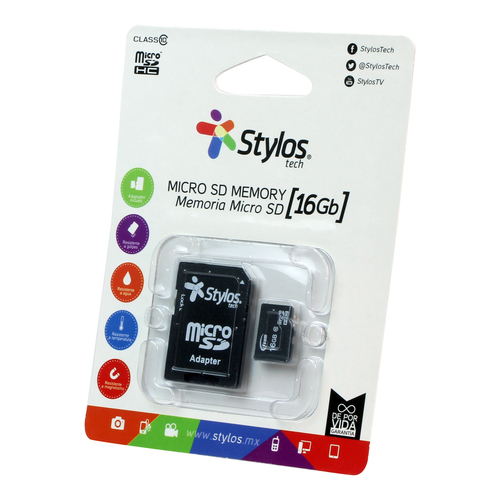 Stylos STMS161B memoria flash 16 GB MicroSDHC Clase 10