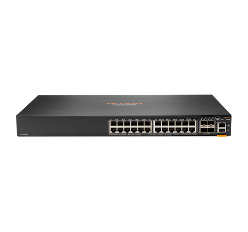 Hewlett Packard Enterprise Aruba 6200F 24G 4SFP+ Gestionado L3 Gigabit Ethernet (10/100/1000) 1U Negro