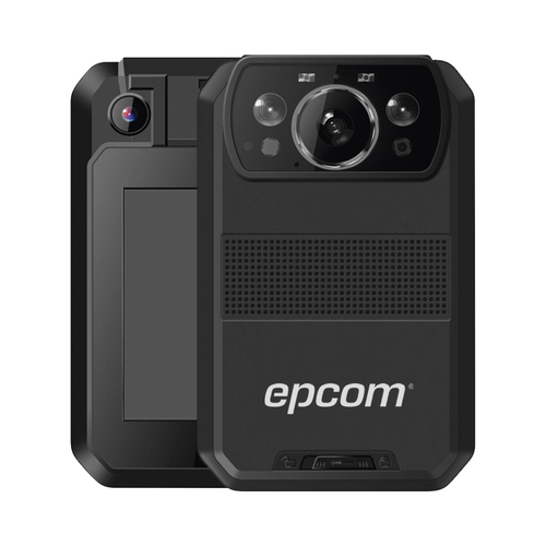 EPCOM  Body Camera para Seguridad / Video 4K / GPS Interconstruido / Conexión 4G-LTE / WiFi / Bluetooth / Sistema Basado en Android / Exterior IP66