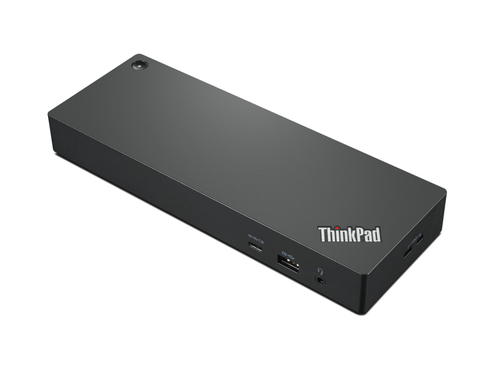 Lenovo 40B00300US base para laptop o replicador de puertos Alámbrico Thunderbolt 4 Negro, Rojo