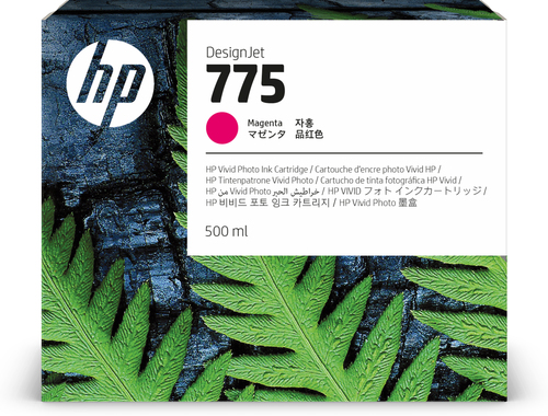 HP Cartucho de tinta magenta 775 de 500 ml