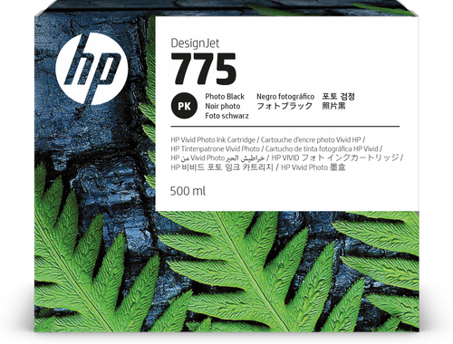 HP Cartucho de tinta negra fotográfica 775 de 500 ml