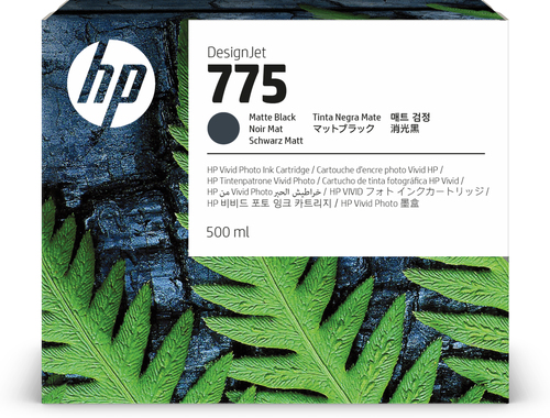 HP Cartucho de tinta negra mate 775 de 500 ml