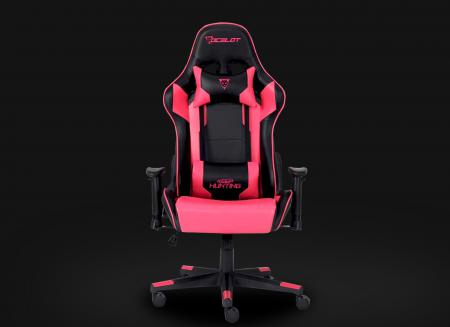 Ocelot Gaming OGS-03 silla para videojuegos Silla universal para juegos asiento acolchado Negro, Rosa