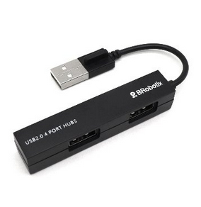 BRobotix 497677 nodo concentrador USB 2.0 480 Mbit/s Negro