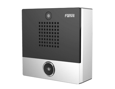 FANVIL  Mini video Intercomunicador para hotelería y hospitales, con diseño elegante, PoE, cámara 1Mpx, 1 botón, 1 relevador integrado de salida y entrada.