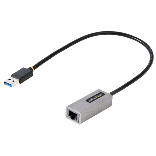 StarTech.com Adaptador USB a Ethernet, USB 3.0 a Ethernet Gigabit de 10/100/1000 para Laptops, con Cable Incorporado de 30cm, Adaptador USB a RJ45