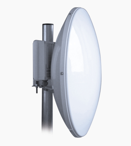 Jirous  Antena Direccional de Alto Rendimiento/ Parábola profunda para mayor aislamiento al ruido / 29 dBi / 4.9 - 6.4 GHz / Conectores N-Hembra / Fácil Montaje y Soporte de acero inoxidable / Radomo Incluido