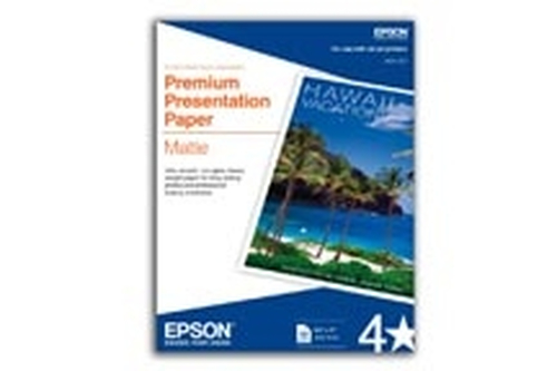 Epson Premium Presentation Paper Matte - 8.5" x 11" - 50 sheets papel fotográfico