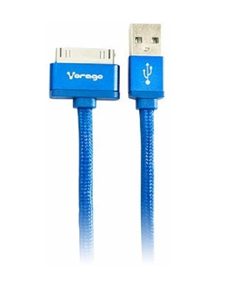 Vorago CAB-118 cable de teléfono móvil Azul 1 m USB A Apple 30-pin