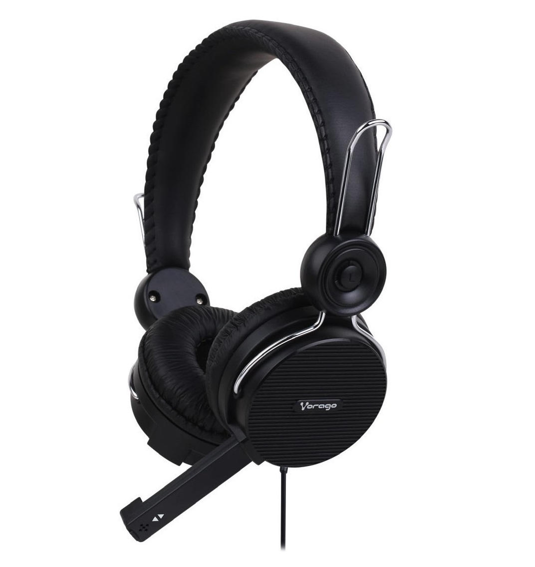 Vorago HS-201 auricular y casco Auriculares Diadema Conector de 3,5 mm Negro