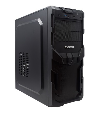 Evotec EV-1005 gabinete de computadora Mini Tower Negro 600 W