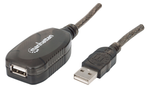Manhattan cable USB 20 m USB 2.0 USB A Negro