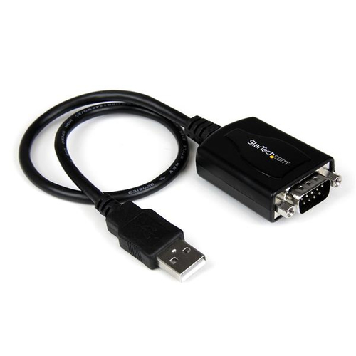 StarTech.com Cable .3m USB a Puerto Serial Serie RS232 DB9 con Retención del Puerto de Asignación COM