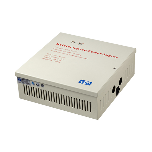 YLI YP902123 - Fuente de Energía con Gabinete para Control de Acceso / Con Relevador NO y NC / Protección contra Cortocircuito
