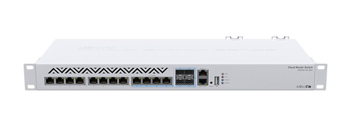Mikrotik  (CRS312-4C+8XG-RM) Cloud Router Switch 8 Puertos 10G RJ45, 4 compartidos RJ45/SFP+