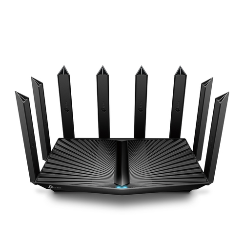 Tp-Link  Router WiFi 6 Triple Banda AX6600 MU-MIMO / 1 Puerto WAN/LAN 2.5 Gbps / 1 Puerto WAN/LAN 1Gbps / 3 Puertos LAN 1Gbps / 2 puerto USB 3.0 / OneMesh ™ / Adminitración App (Tether) o Página web / Protección HomeShield
