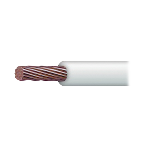 Indiana  Cable Eléctrico 16 awg  color blanco, Conductor de cobre suave cableado. Aislamiento de PVC, auto-extinguible.BOBINA de 100 MTS