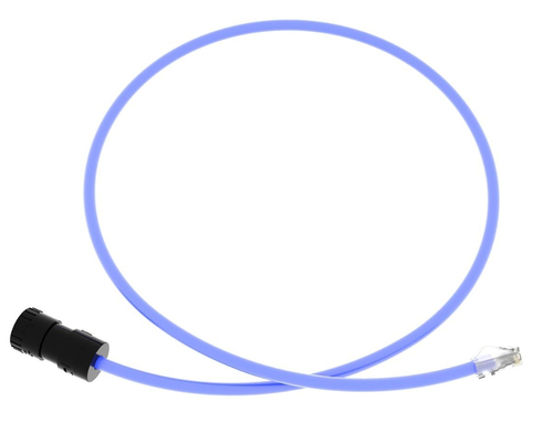 Panduit  Cable de Conexión en Campo Jack a Plug RJ45, Categoría 6A, CMP (Plenum), 1 Metro, Color Azul