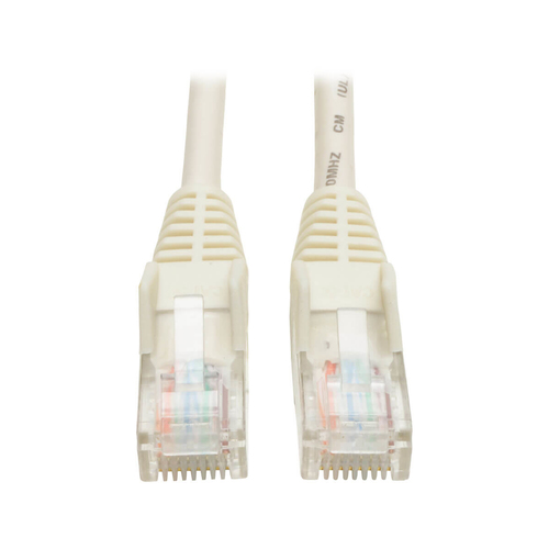 Tripp Lite N001-007-WH Cable Ethernet (UTP) Moldeado Snagless Cat5e 350 MHz (RJ45 M/M) - Blanco, 2.13 m [7 pies]