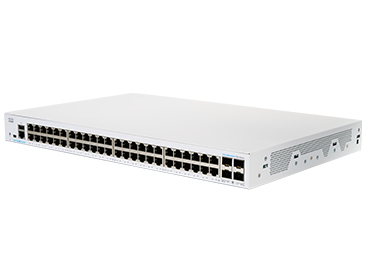 Cisco CBS350-48T-4X-EU dispositivo de redes Gestionado L2/L3 Gigabit Ethernet (10/100/1000) Plata