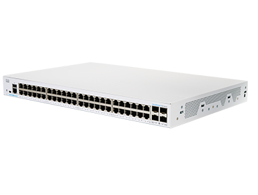 Cisco CBS350-48T-4G-EU dispositivo de redes Gestionado L2/L3 Gigabit Ethernet (10/100/1000) Plata