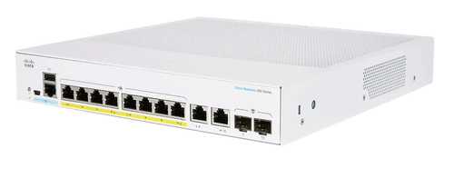 Cisco CBS250-8P-E-2G-EU dispositivo de redes Gestionado L2/L3 Gigabit Ethernet (10/100/1000) Plata