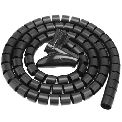 BRobotix 263533 organizador de cables Escritorio Tubo flexible para cable Negro 1 pieza(s)