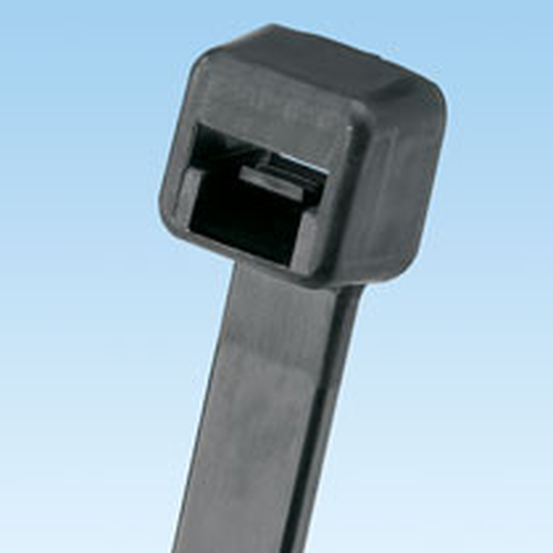 PANDUIT  Cincho de Nylon 6.6 de Bloqueo, 203 mm largo x 2.5mm ancho, Color Negro, Exterior Resistente a Rayos UV, Paquete de 100pz