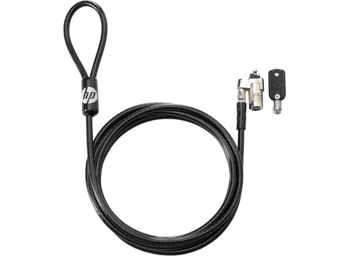 HP Keyed Cable Lock 10 mm cable antirrobo Negro 1.83 m