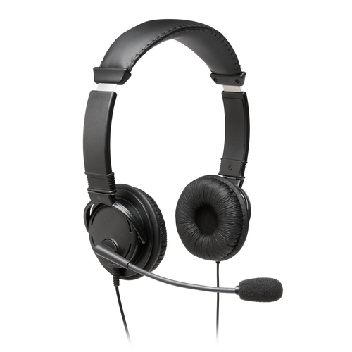 Kensington K97601WW audífono y auriculare Auriculares Alámbrico Diadema Llamadas/Música USB tipo A Negro