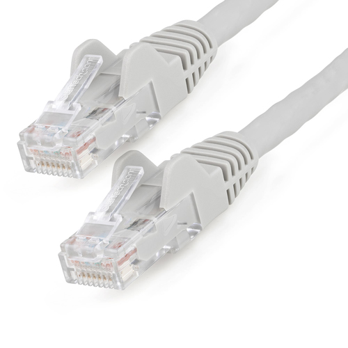 StarTech.com Cable de 7m CAT6 Ethernet - LSZH - Cable de Red RJ45 UTP de 10Gb - 650MHz - PoE de 100W - Snagless con Alivio de Tensión - Gris