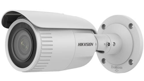 Hikvision  Bala IP 4 Megapixel / Lente Mot. 2.8 - 12 mm / 30 mts IR / H.265+ / Exterior IP67 / WDR 120 dB / Metal  / PoE / ONVIF