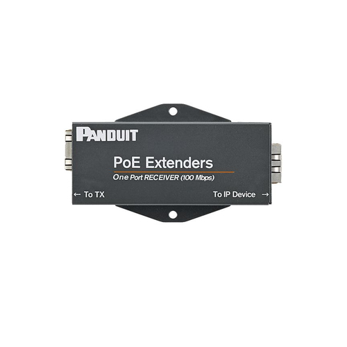 PANDUIT  Receptor PoE/PoE+ Para Uso con Transmisor POEXTX1, Hasta 610 Metros (2000 ft) con Cable Cat5e o Cat6, 10/100Mbps